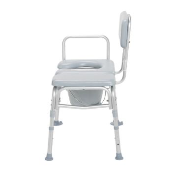 Padded Transfer Bench with Commode Opening