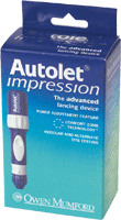 Autolet Impression Adjustable Lancing Device