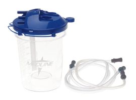 1,500 cc Rigid Disposable Suction Canister with 6' and 20" Tubing, Each